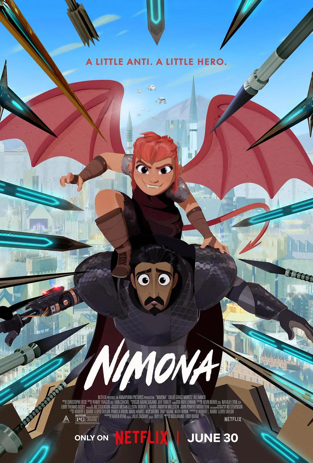 怪物少女妮莫娜 Nimona影片海报