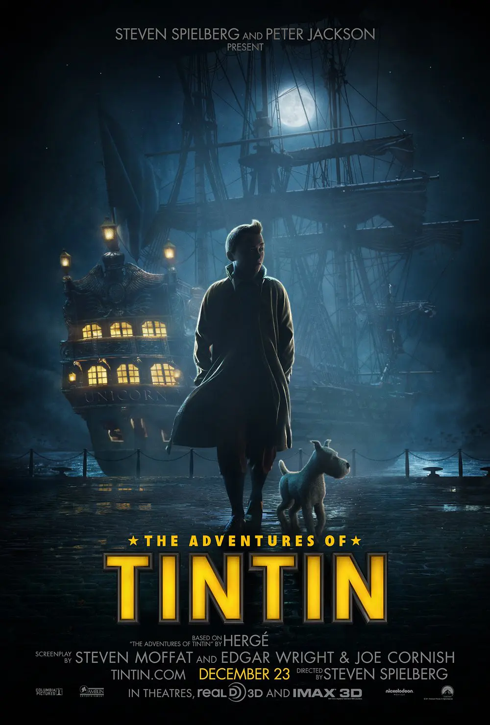 丁丁历险记 The Adventures of Tintin: The Secret of the Unicorn影片海报