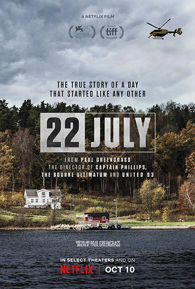 挪威7·22爆炸枪击案 22 July影片海报