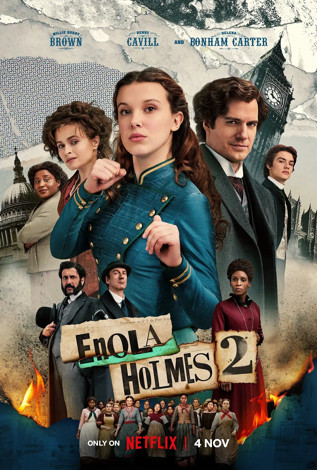福尔摩斯小姐:伦敦厄运 Enola Holmes 2影片海报