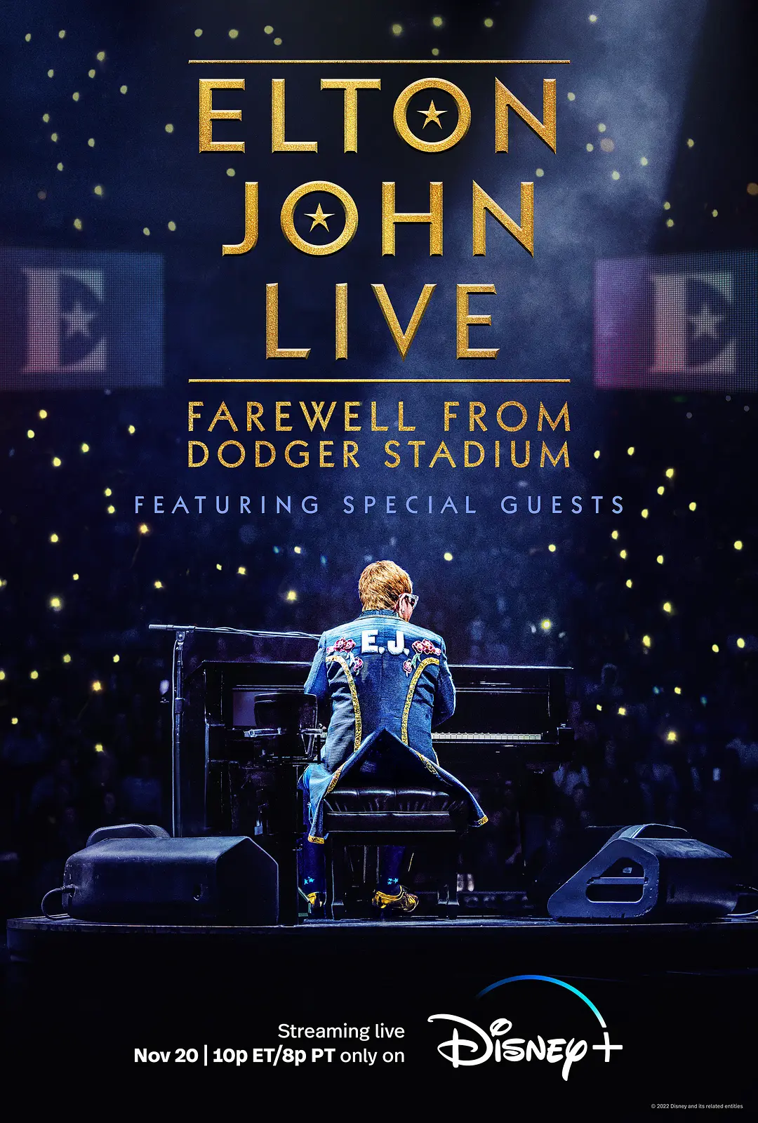 埃尔顿·约翰:道奇体育场告别演出 Elton John Live: Farewell from Dodger Stadium影片海报